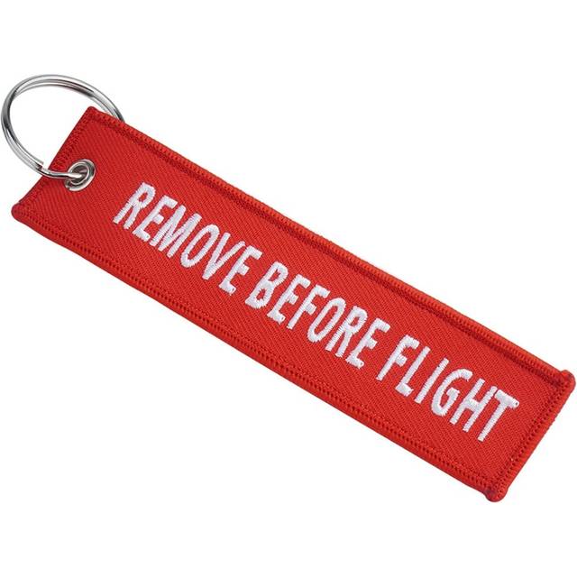 Fostex Remove Before Flight Keychain - Red