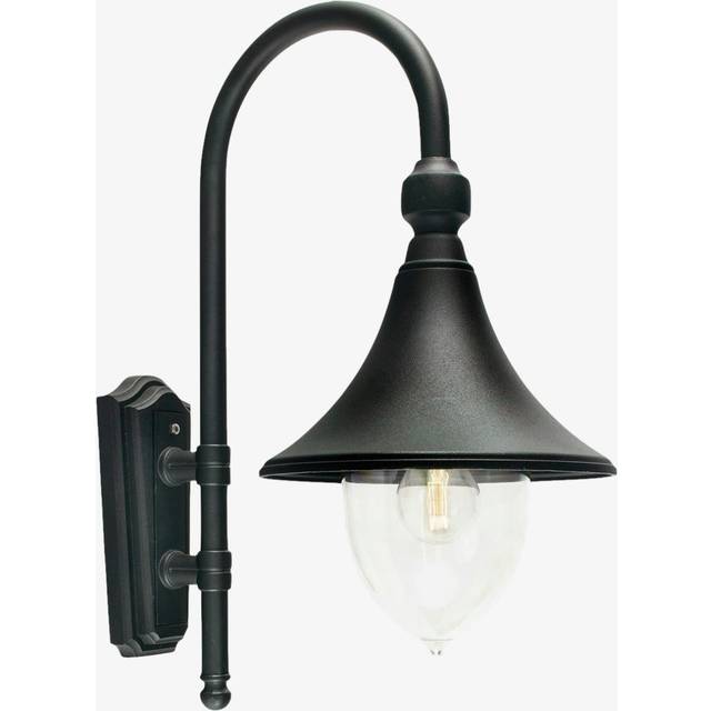 Norlys F2-BLACK Firenze 1 Light Outdoor Wall Lantern Black