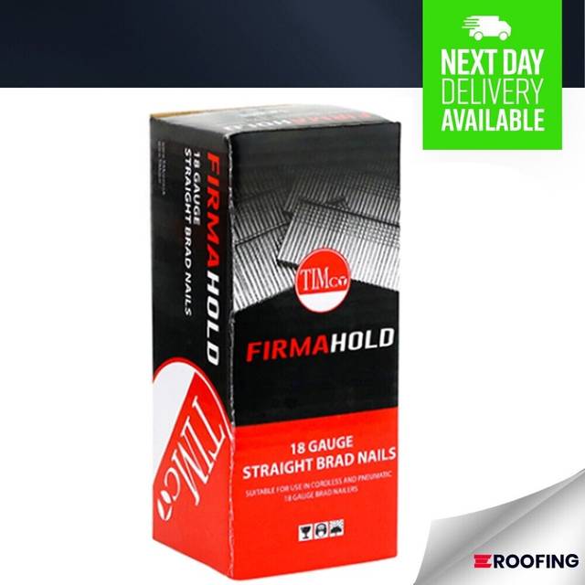 Timco Firmahold Collated 18 Gauge Straight A2 Stainless Steel Brad Nails - 18g x 19