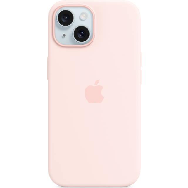Apple - Baksidesskydd för mobiltelefon - MagSafe-kompatibilitet - silikon - Light Pink - för iPhone 15