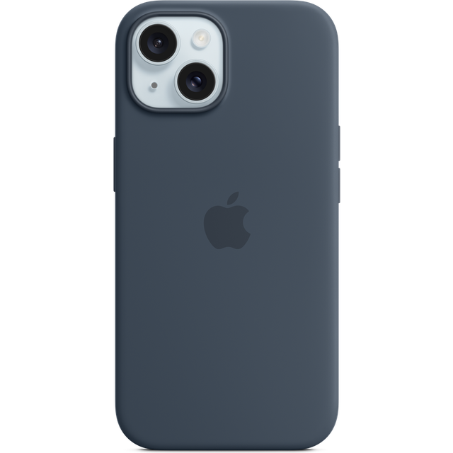 APPLE iPhone 15 Silicone Case with MagSafe - Storm Blue, Blue