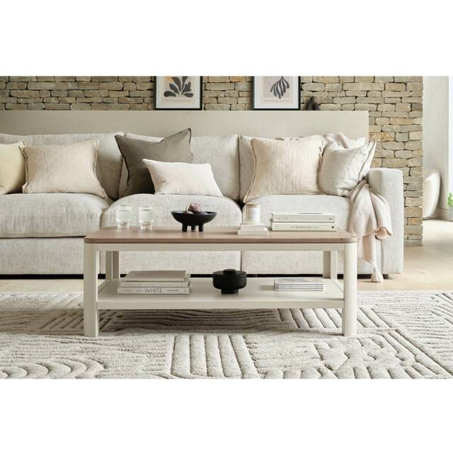 Smoked Oak & Painted Coffee Tables - Coffee Table - Otto Range - Oak Furnitureland