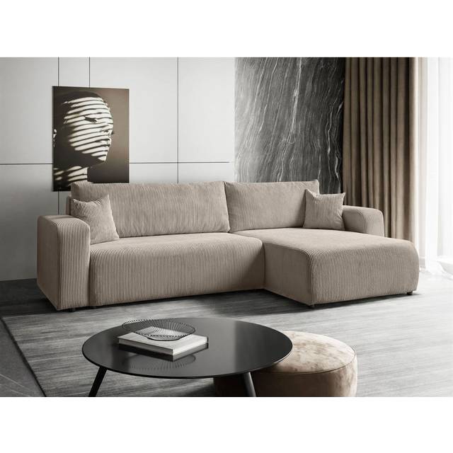 Cittlali Upholstered Corner Sectional - Beige (210.82cm H X 703.58cm W X 363.22cm D)