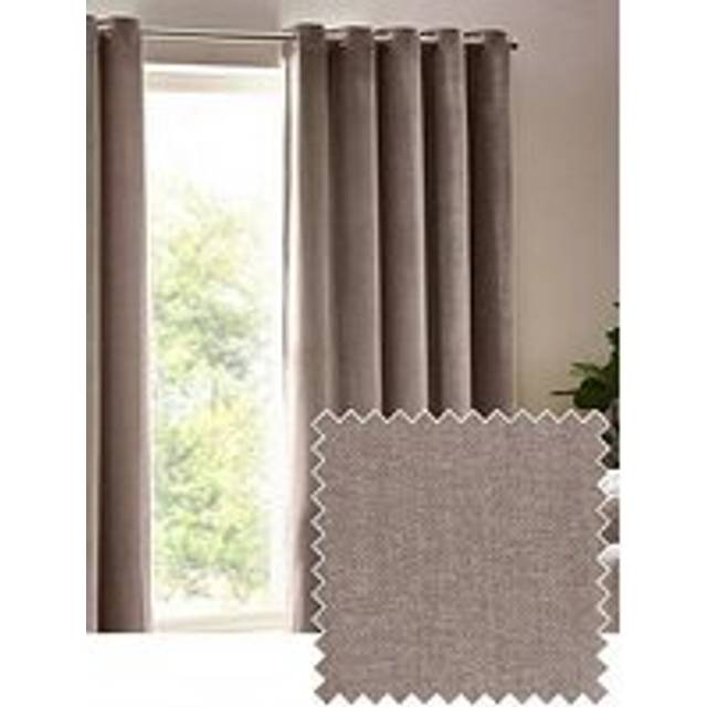 Yard Heavy Chenille Velvet Eyelet Curtains, Green