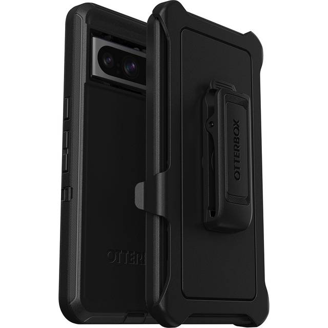 OtterBox Defender Hülle für Google Pixel 8 Pro, stoßfest, sturzsicher, Ultra-robust, schützende Hülle, 5X getestet nach Militärstandard, Schwarz