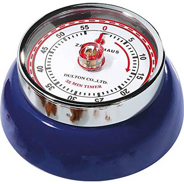 M071832 Magnetic Retro 60 Minute Kitchen Timer, Steel, Navy Blue