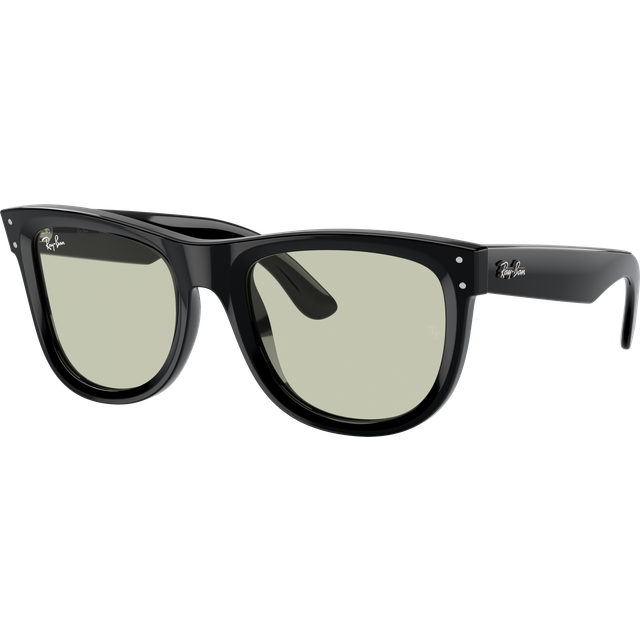 Ray - Ban Unisex RBR0502S WAYFARER REVERSE 6677/2 Sunglasses Acetate Black Green Squared Normal
