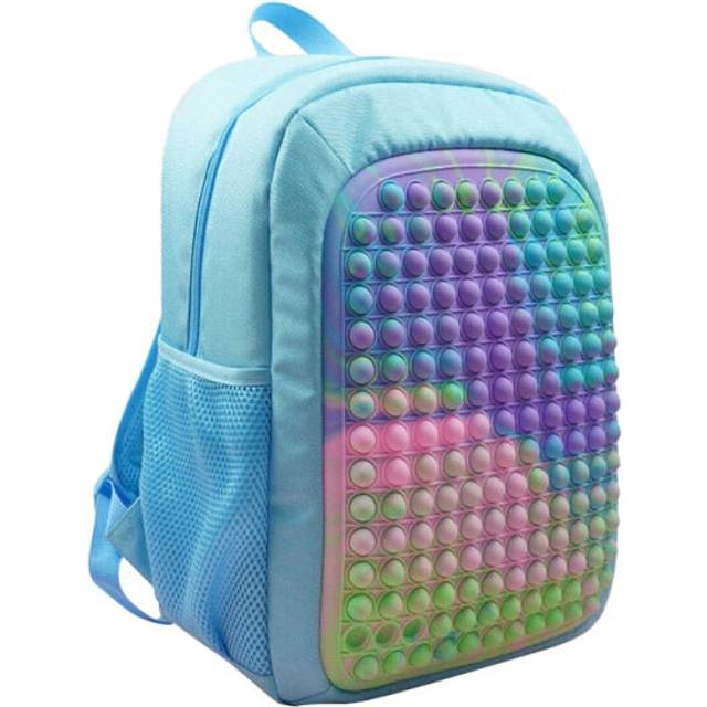(2) POP It Backpacks Children Adult Stress Relief Toy Fidget Push Bubble Soft Squishy Antistress Gilrs Boys Bag Large Storage Bags