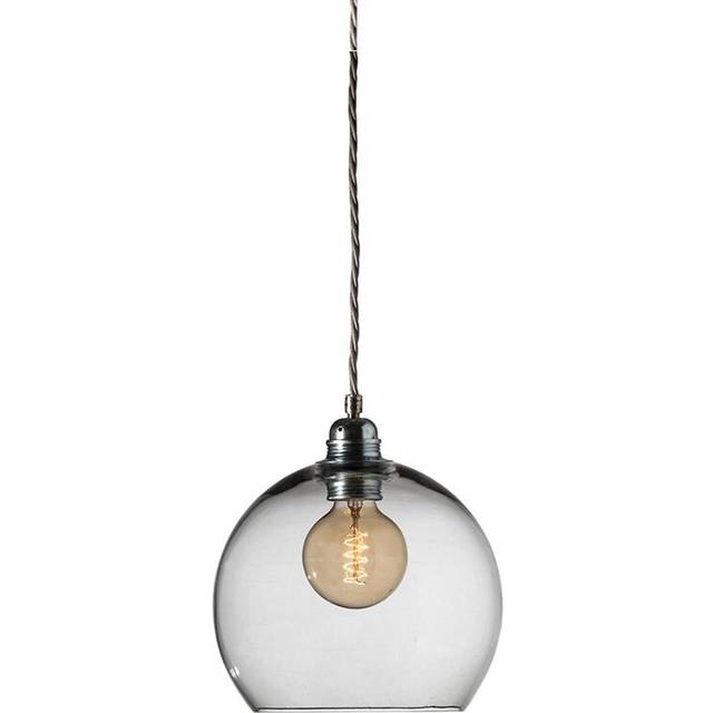 EBB & FLOW Rowan pendant lamp L, Ø 28 cm smokey grey