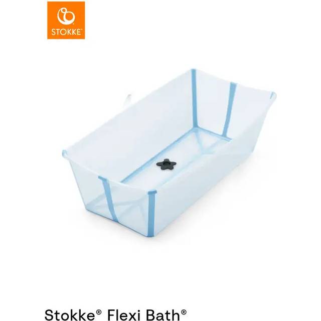 Stokke Flexi Bath XL med Värmekänslig Propp (Glacier Blue)