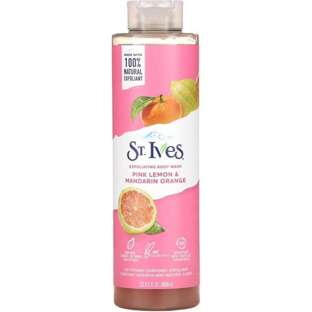 St. Ives  Exfoliating Body Wash  Pink Lemon & Mandarin Orange  22 fl oz (650 ml)