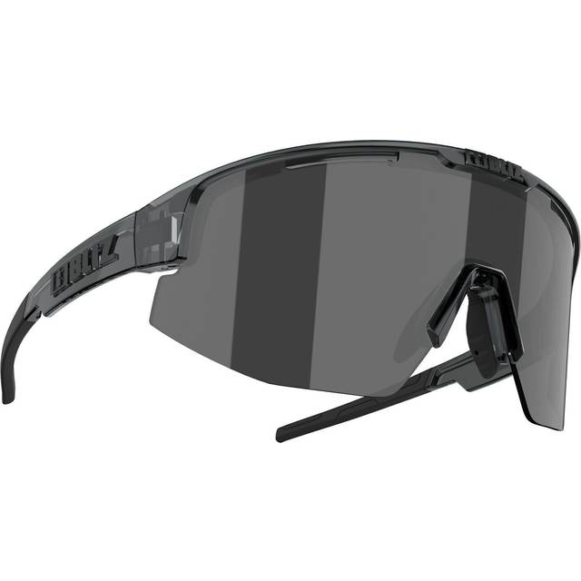 Bliz Matrix Small - Solglas&#xF6;gon Crystal Black Smoke W Silver Mirror Cat 3