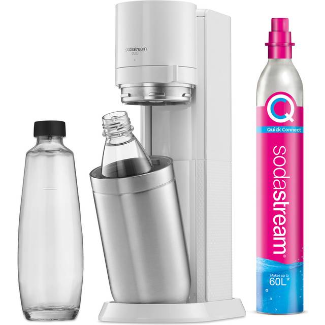 Sparkling water maker SodaStream Duo White + 2 bottles