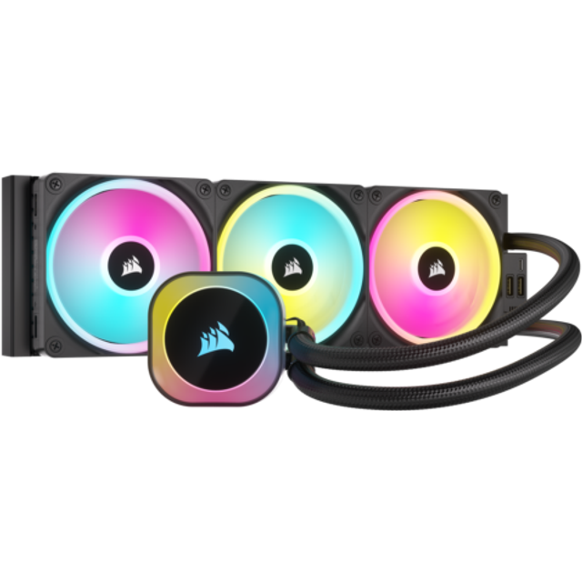 Corsair Hydro Series iCUE Link H150i RGB Performance Liquid CPU Cooler - 360mm (CW-9061003-WW)