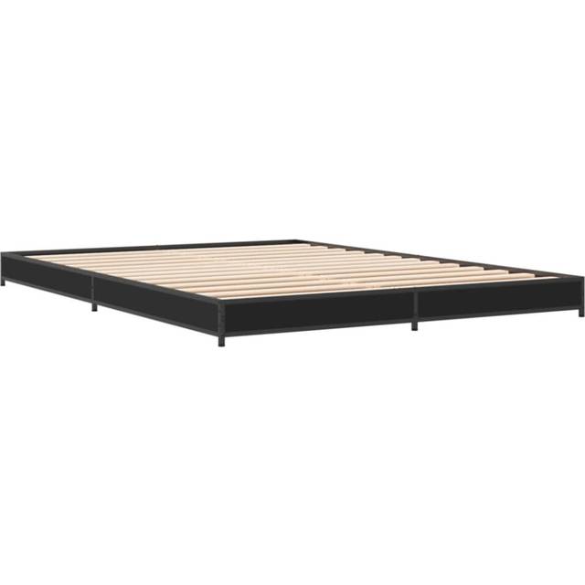 vidaXL Bed Frame without Mattress Black 120x200 cm