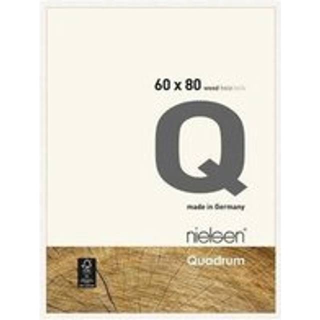 Nielsen Quadrum 60x80cm Matt White Wooden Picture Frame, White