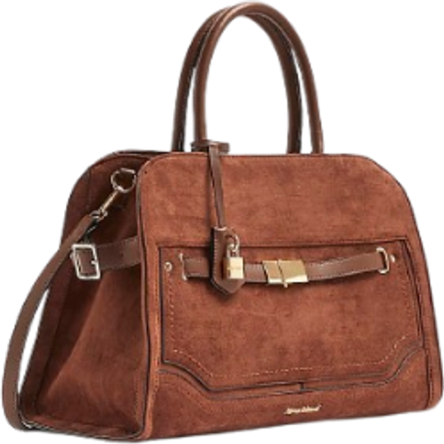 River Island Womens Brown Suedette Lock Detail Tote Bag - One Size