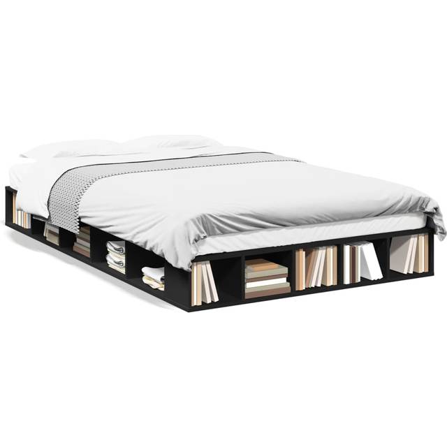 vidaXL Bed Frame without Mattress Black 120x200 cm