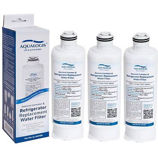 3x Aqualogis Fridge Filter For Samsung Da97-17376b / Haf-qin/exp / Da97-08006c