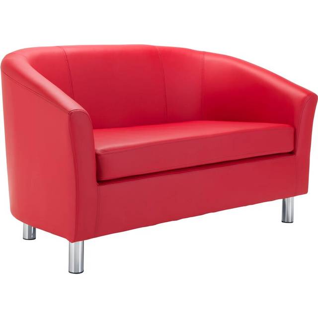 Tub 2 Seater Loveseat - Red (74.5cm H X 124cm W X 68cm D)