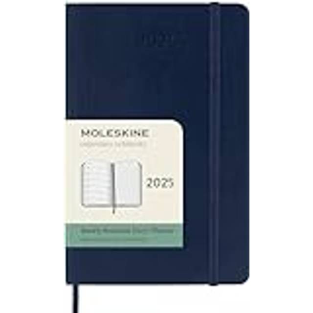 Moleskine 2025 12-Month Weekly Pocket Softcover Notebook: Sapphire Blue