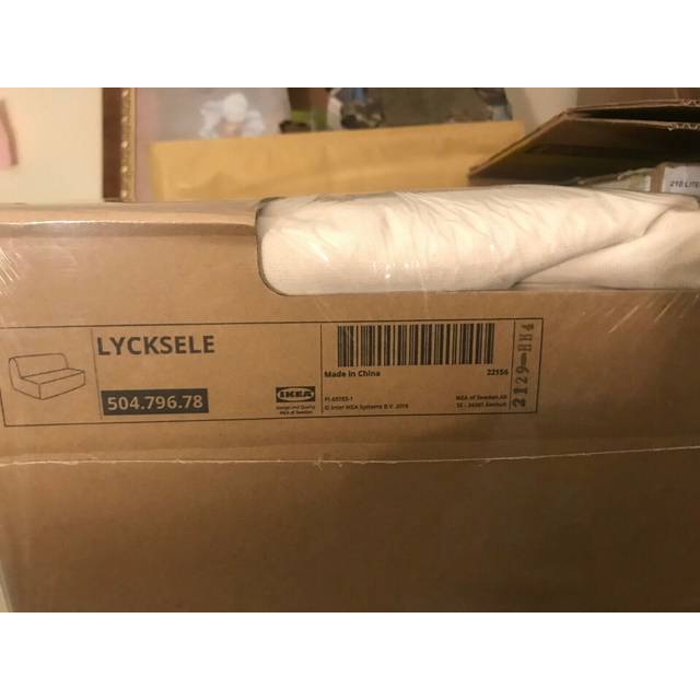 Ikea lycksele cover for 2-seat sofa-bed, ransta natural,504.796.78
