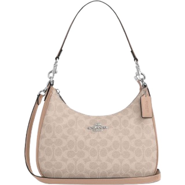 Coach Womens Teri Hobo in Signature Canvas - Beige - One Size