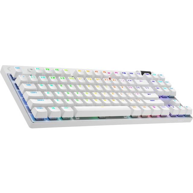 Logitech G PRO X TKL Wireless Gaming Keyboard in Vit, Français (Azerty)