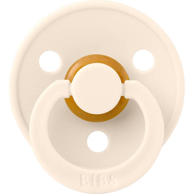 Bibs Anatomisk Colour Napp - 2-Pack - strl. 2 - naturgummi - Elfenben/Salvia