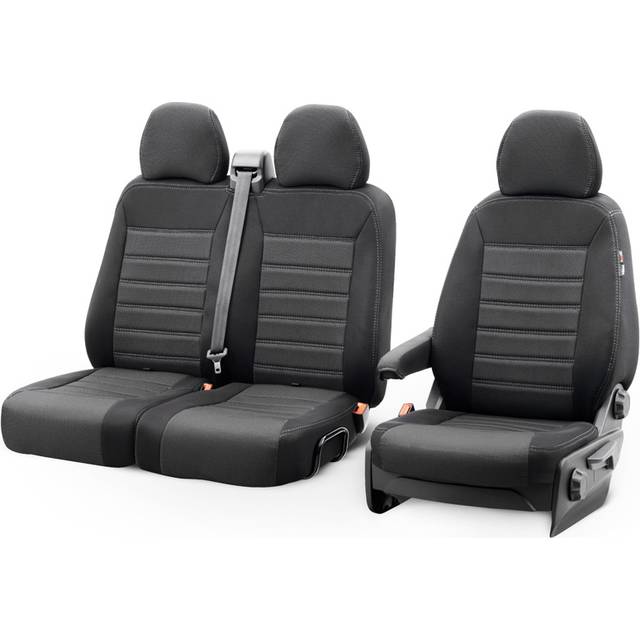 Original Design Fabric Seat Cover Set 2+1 suitable for Ford Transit Connect 2019- OT 37096OD