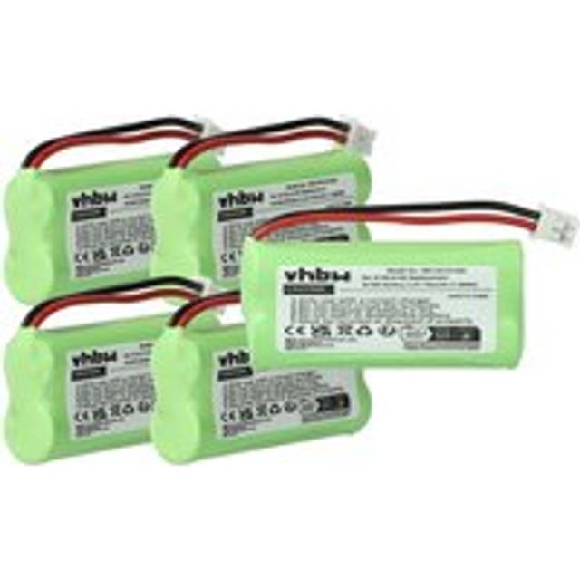 5x Battery compatible with T-Com Sinus 100 Wireless Landline Phone (700 mAh, 2.4 v, NiMH) - Vhbw