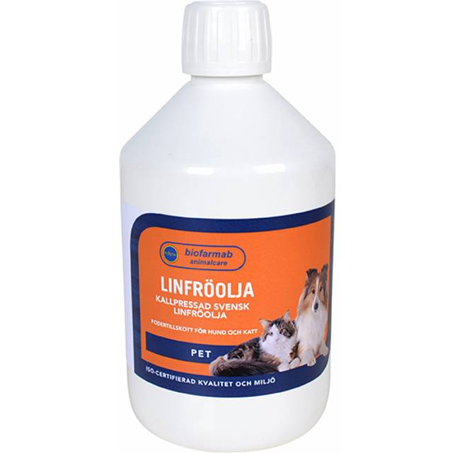 Biofarmab Linfröolja till Hund & Katt 500 ml