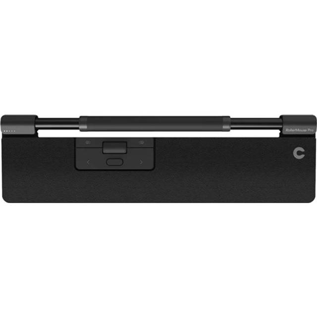 Contour RollerMouse Pro|Trådbunden Mus|Slimmat Handledsstöd|Ergonomisk Datormus|Centrerad Mus|Smärtlindrande|6 Programmerbara Knappar|2800 DPI|Windows & macOS|Veganskt Läder