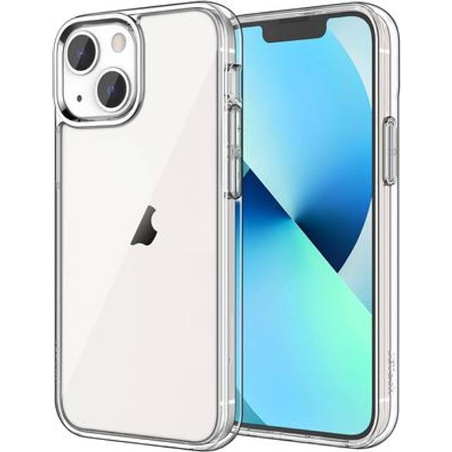 JETech Skal för iPhone 13 6,1 Tum, Anti-Gulning Stötsäkert Bumper Case, Repfri Klar Tillbaka (Transparent)