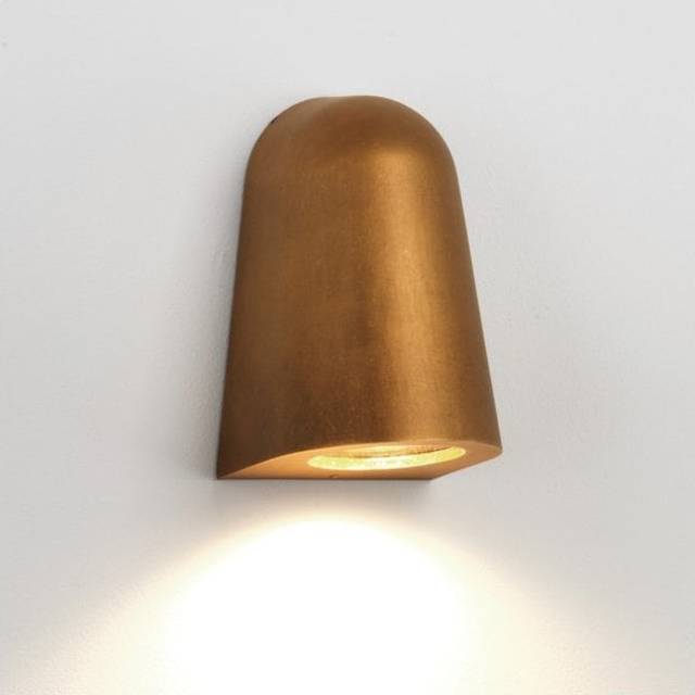 Astro Mast Light Antique Brass Wall Light