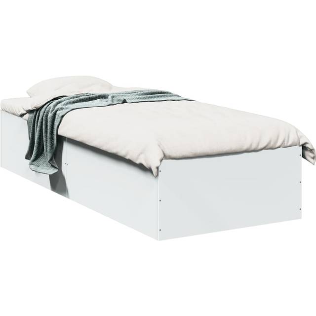 Vidaxl - Bed Frame without Mattress White 90x190 cm Single