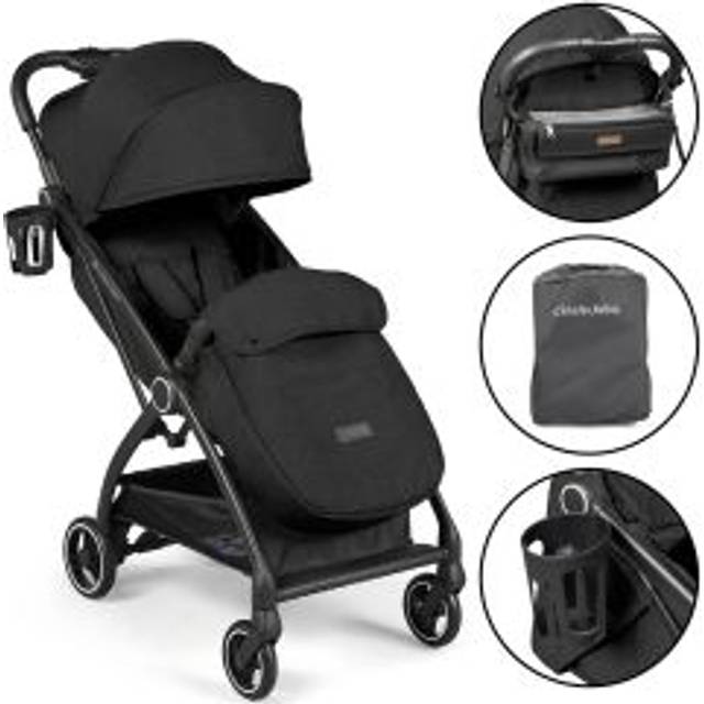 Ickle Bubba Aries Prime Autofold Stroller - Black