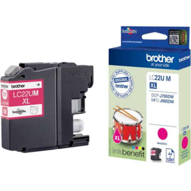 Brother LC22UM Ink Cartridge Magenta Compatible - magenta