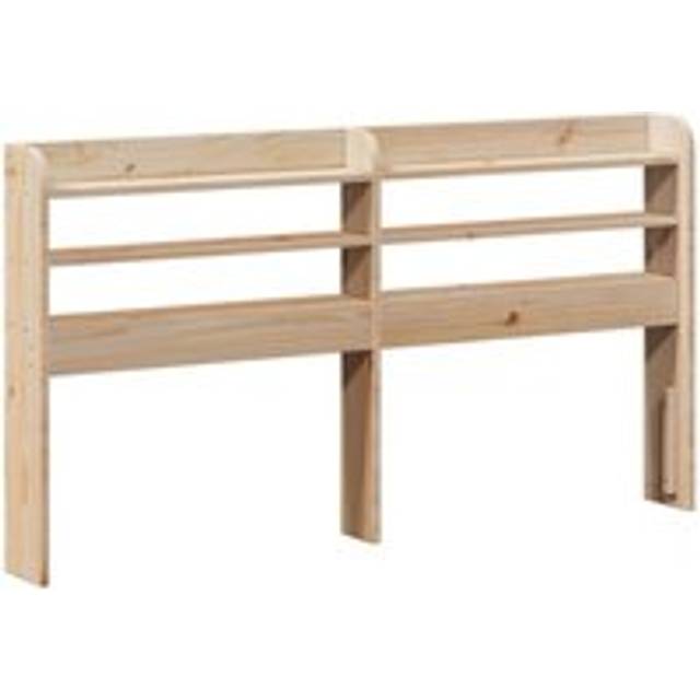 vidaXL Headboard with Shelves 150 cm Solid Wood Pine - Brown