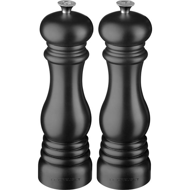 Le Creuset Classic Salt & Pepper Mills, Set of 2, Matte Black