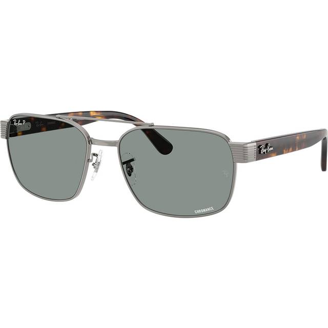 Ray - Ban Unisex RB3751CH 004/3R Solglasögon Metall Grå Fyrkantig Polariserad