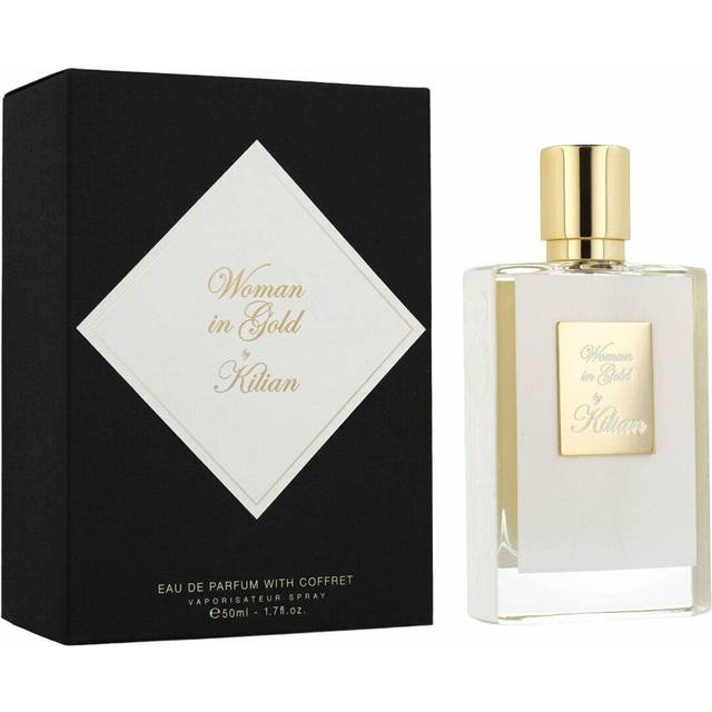 By Kilian Woman In Gold Eau de Parfum 50ml Refillable Spray + Clutch