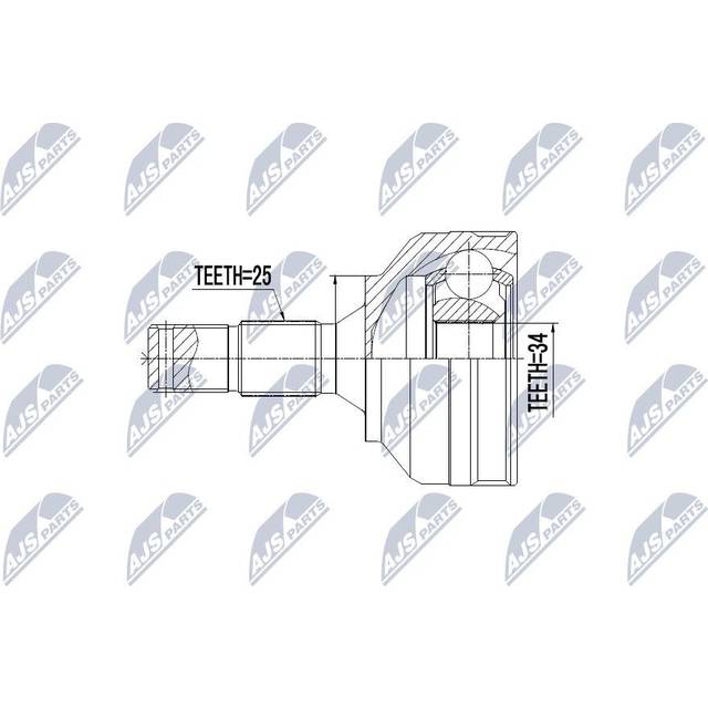 Drivknut, drivaxel NTY NPZ-PE-030