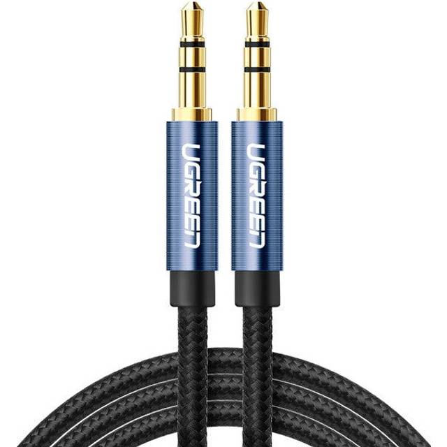 Ugreen AV112 Audio Cable 3.5mm Speaker Line Aux Cable, Length:5m(Blue)