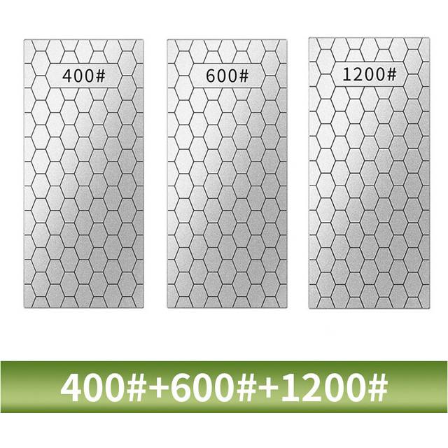 (a-400 600 1200Grit knife sharpener) 400/600/1000/1200#Grit Diamond Sharpening Stone Knife Sharpener Set Angle Guide Whetstone Grinding System Grindst