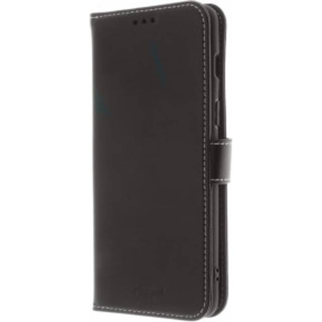 Insmat Exclusive Flip Case - Vikbart fodral för mobiltelefon - läder, termoplastisk polyuretan (TPU) - svart - för OnePlus Nord 2 5G
