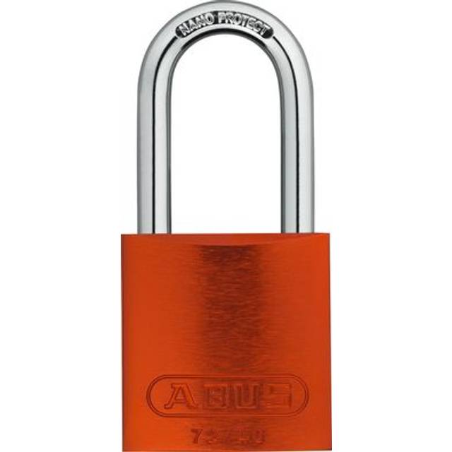 Abus 72/40HB40 40mm Aluminium Padlock 50mm Long Shackle Orange- you get 3