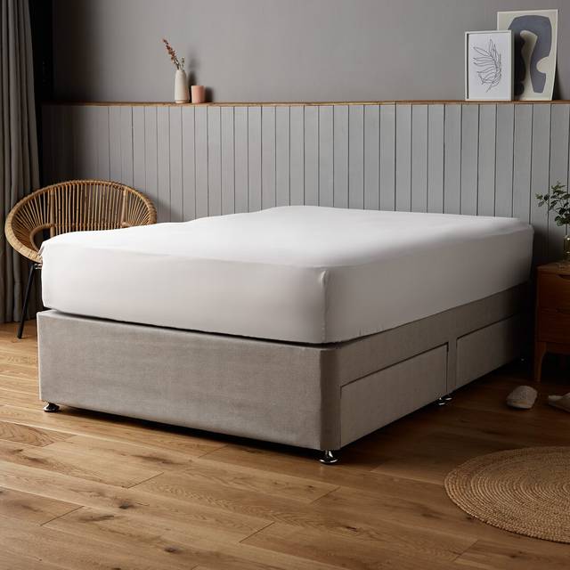 Silentnight Supersoft White Fitted Sheet - King (Kingsize)