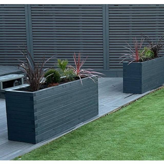 Norfolk Planter (Painted Wooden Planter - Choice of Colours Available) - L240 x W40 x H60 cm
