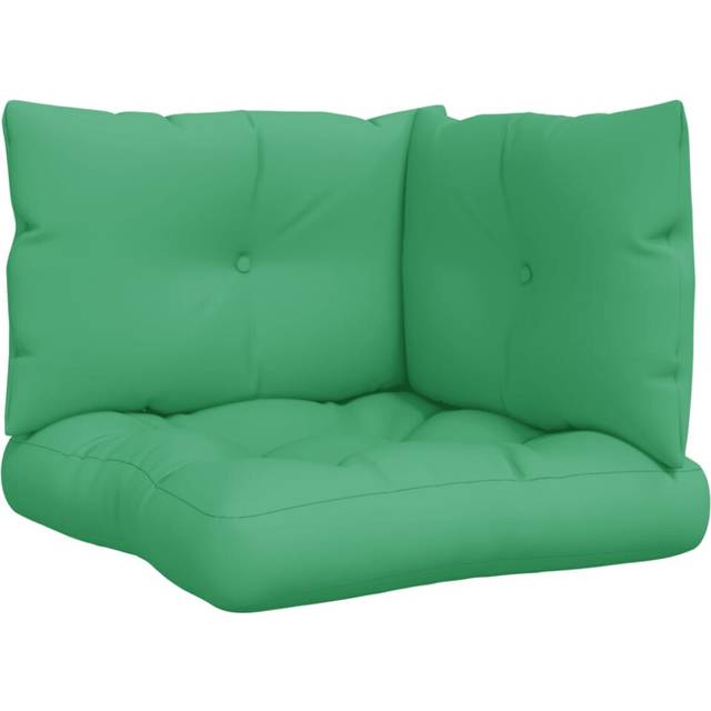 vidaXL Pallet Cushions 3 pcs Green Fabric